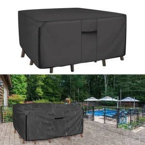 Heavy Duty Waterproof Cover 94x94 Inches Oxford Cloth for Outdoor Table Chair