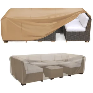 Durable Patio Table & Chair Set Cover, Brown